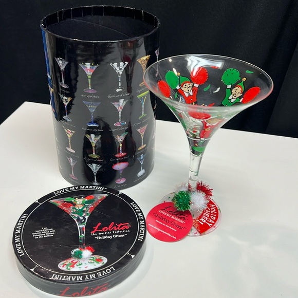 Lolita “Holiday Cheer” martini glass - Picture 1 of 13